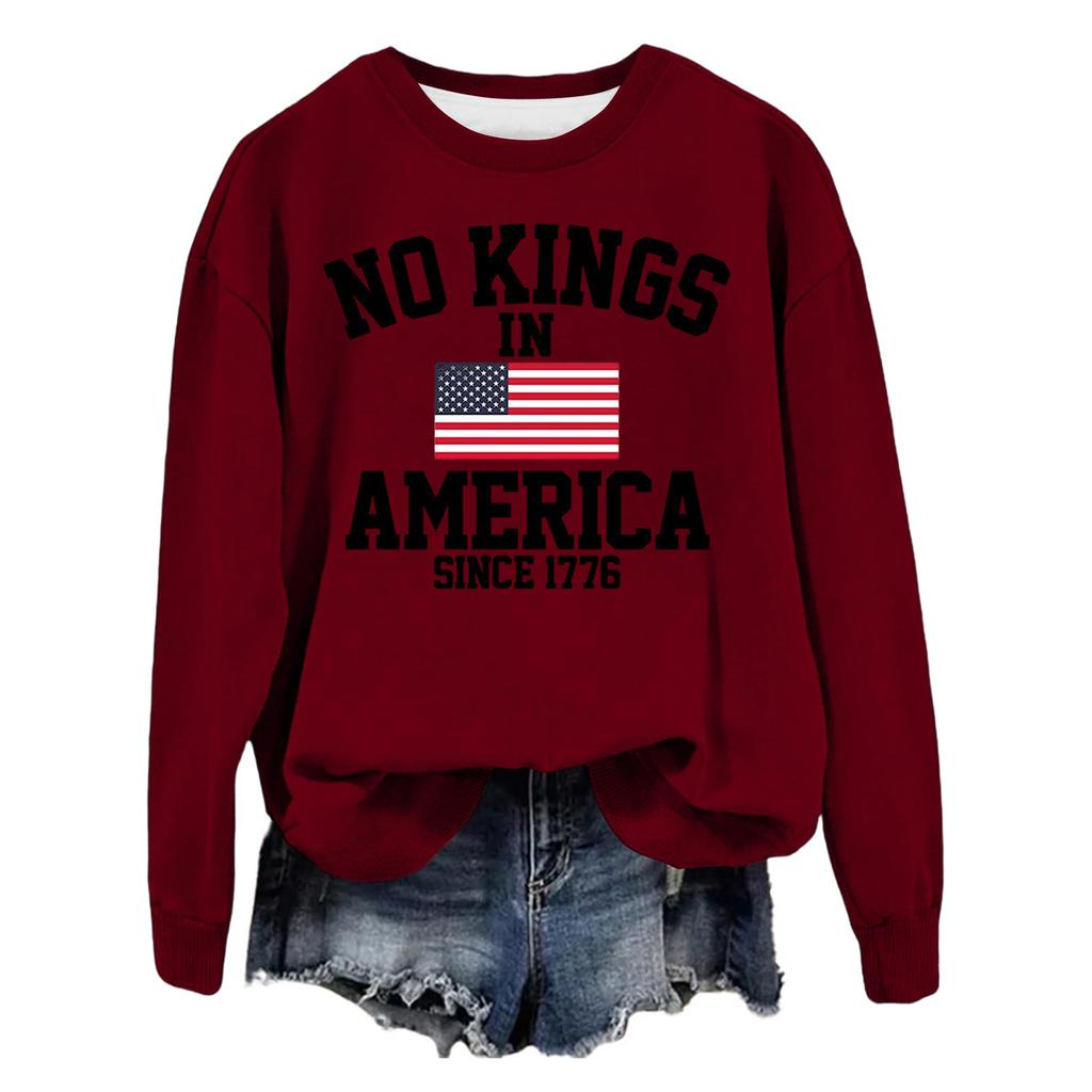 Women's Fashion Casual Long Sleeve Loose Printed Sweatshirt