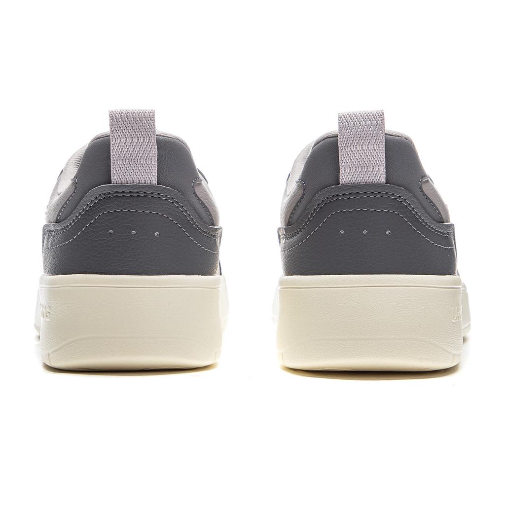 Li Ning Wheat Age Slip Resistant, Abrasion Resistant, Breathable, Height Increasing Low top Skateboard Shoes Men's Gray AGCV311-5