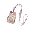 Shape Hollow Transparent Card Holder Girl's Neck Hanging Bus Card ID Card Holder Student Campus Card Holder