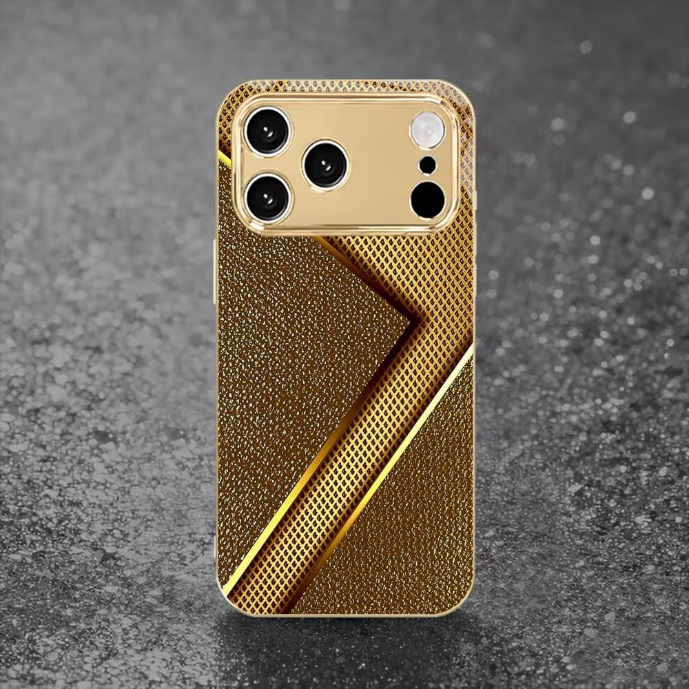 Exquisite Luxurious High-end Phone Case Electroplated Glass PhoneCase for iPhone 17 16 15 14 13 12 11pm Pro Plus Dropresistant