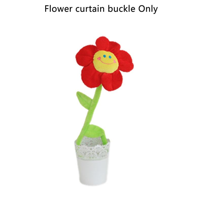 Sunflower Rose Window Treatment Tieback Short Plush 8 Vivid Colors 3 Height Options