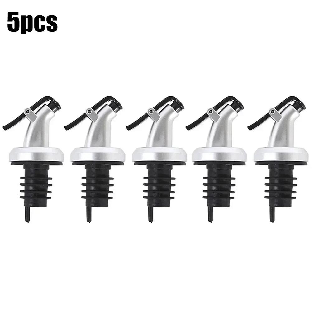 Dispenser Oil Drainer Kitchen Dining Liquor Oil Restaurants Stopper 5Pcs Accessories Bottle Pourer Coffee Shops