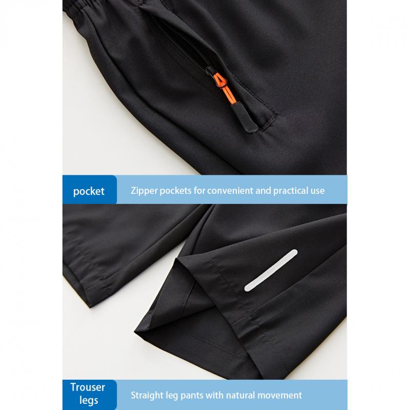 Jungen Sommer Shorts aus elastischer Eisseide, leicht, sportlich, lässig, Polyester, mehrfarbig, Sportbekleidung für große Kinder, schnelltrocknend