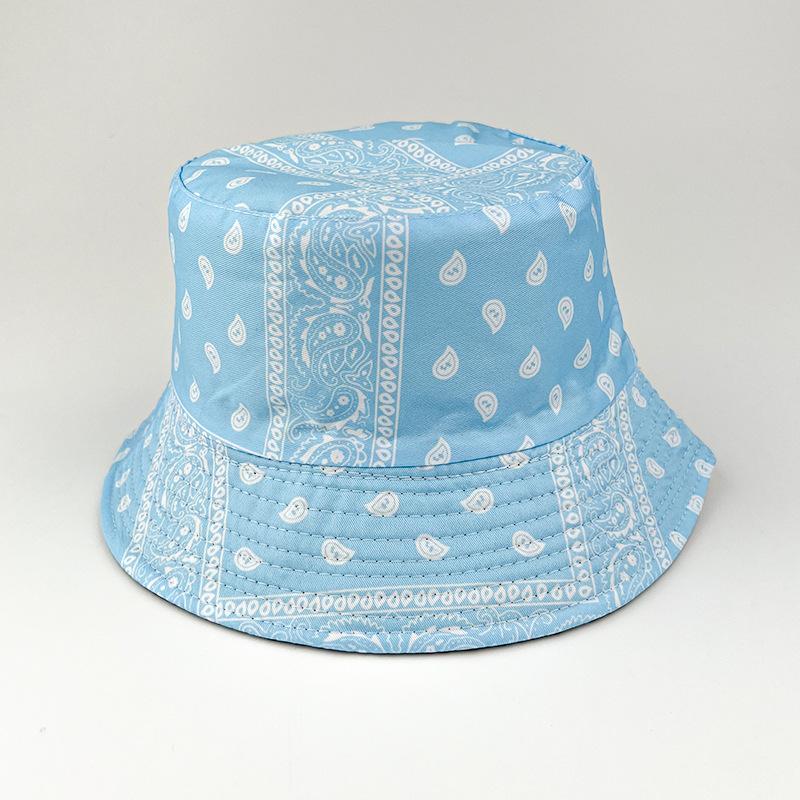 European and American new cashew flower fisherman hat, men's trendy foldable sunscreen sun hat
