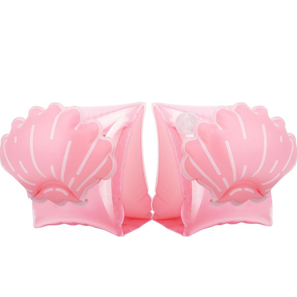 MoKo Plavací rukávky pro 1 ruku Silný vztlak pro děti do Pink Scallop Design Děti, Pár, Plováky, 30 kg,