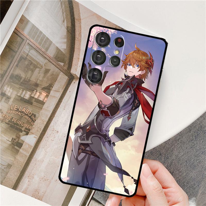 Tartaglia Genshin Impact Phone Case For Samsung Galaxy S24 Ultra S9 S10 S20 S21 S22 S23 Plus S24 FE S25 Ultra Cover