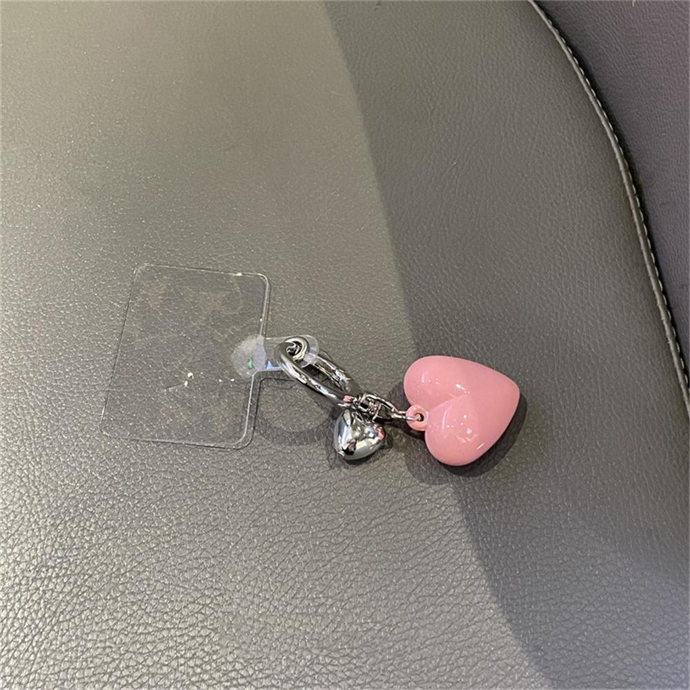 

Японские корейские розовые бусины в форме сердца подвеска телефонные цепочки эстетические подвески брелки для iPhone Samsung девушки аксессуары оптом