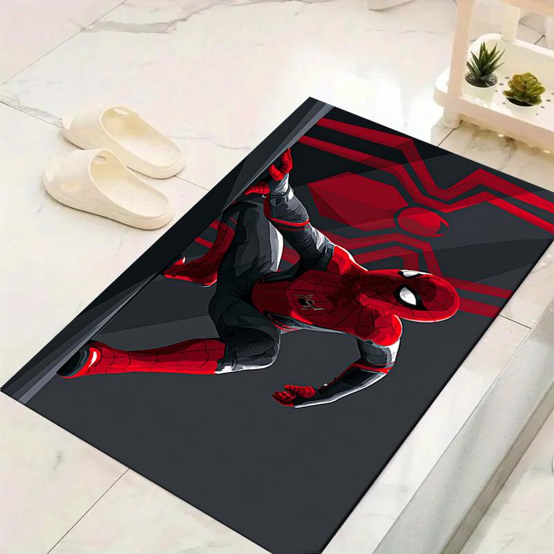 1Pc Spiderman Far Home Rug, Office Carpet Indoor Outdoor Doormat, Non-Slip, Comfortable, Living, Christmas Halloween, Xmas Gift S1222