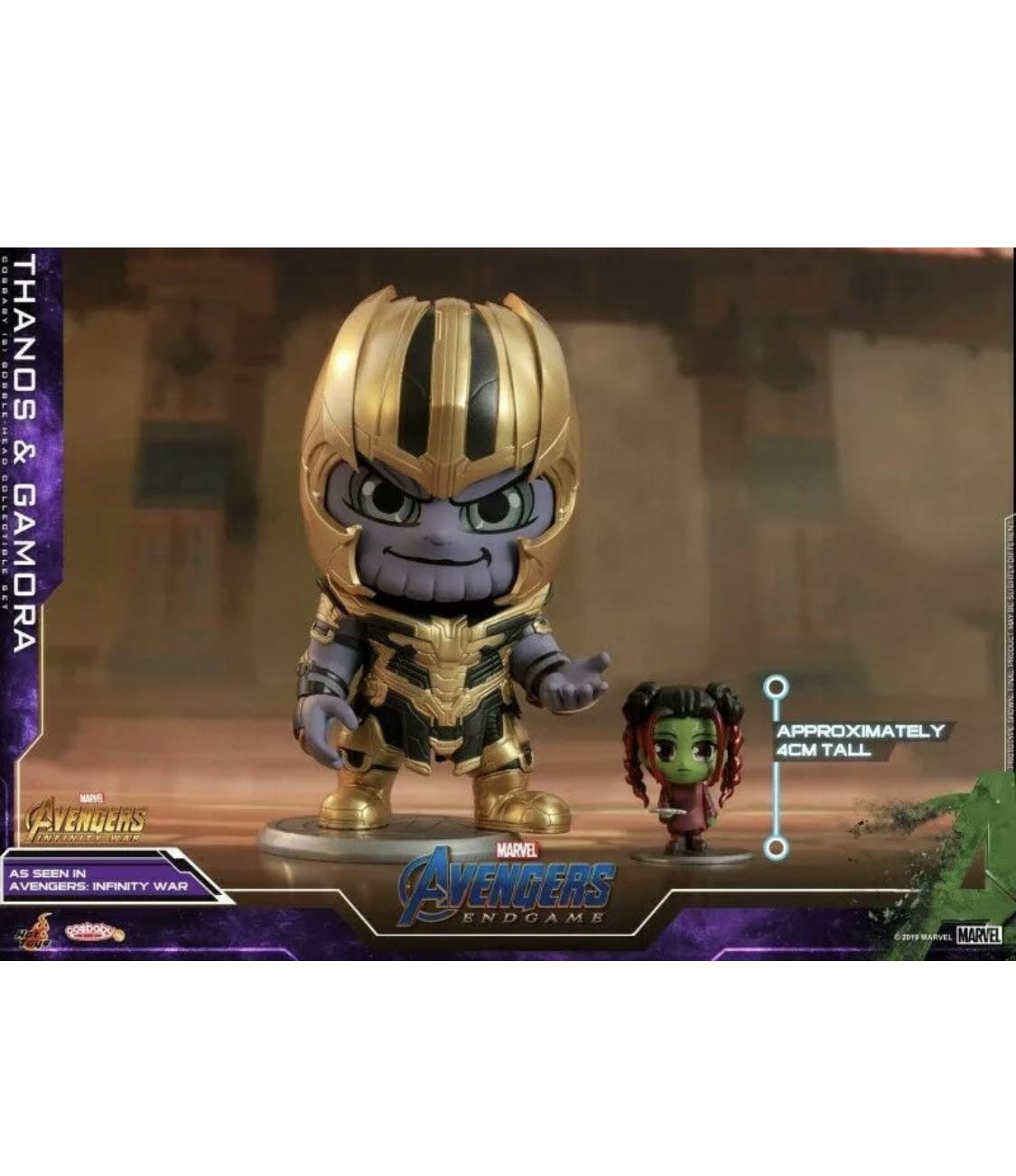 

Thanos Gamora of Hot Toys COSB560 Thanos Gamora Cosbaby Set Collectible [Cosbaby] Avengers Endgame [Size S] & (Childhood Version) Set 2 & (S)