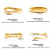 SHIXIN Punk Glossy Geometric Stackable Cuff Bracelets for Women Hip Hop Water Drop Gold Color Open Bangle Bracelet Party Jewelry