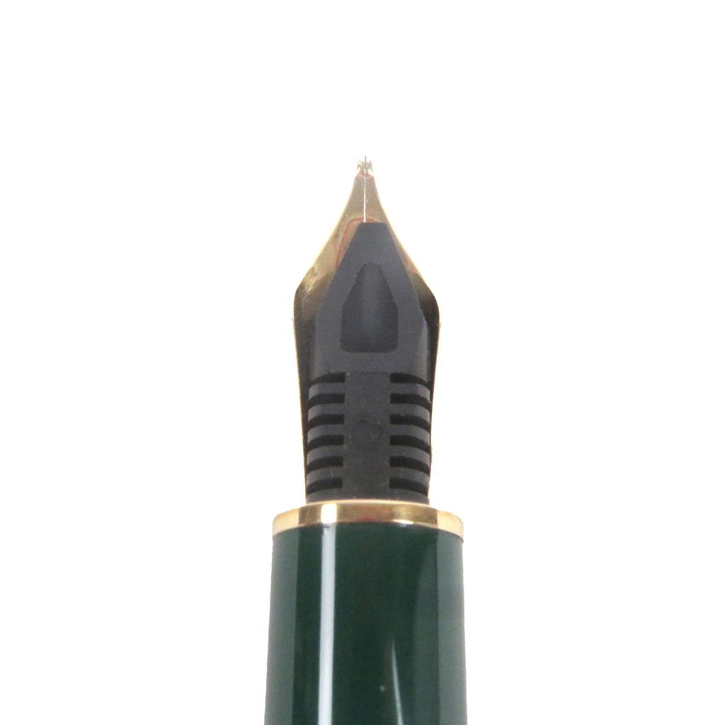 Excellent LOUIS VUITTON fountain pen Dock lacquer Cap type Green Gold 750 mens Used