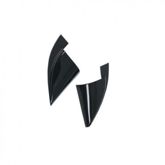For Hyundai KONA 2018-2022 Carbon Fiber Front Triangle A Pillar Cover Trim