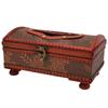 Retro Tissue Paper Box Wooden Beautiful Decorative Towel Napkin Storage Case for Massage Shop