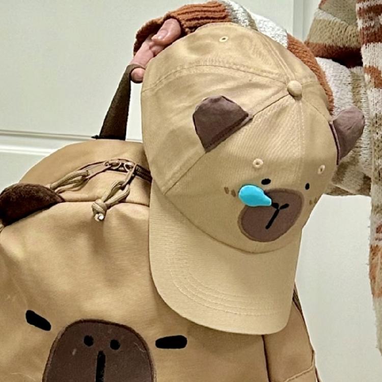 Capybara Ear Baseball Caps for Casual Outdoor Sport Sunproof Hat Women All Matching Sun Hat Spring Walking Shopping Hat