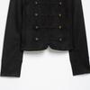 Womens Oversized Velvet-Texture Jacket 2026 Loose Fit Zipper Coat Black S M L XS