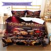 Name Custom Drum Pattern Bedding Set Quilt Cover Pillowcase Home Decor Gift (1 * duvet cover + 2 * pillowcase, without core)