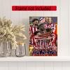 Atletico Madrid Diamond Painting Round Diamond Mosaic Rhinestones Diamond Embroidery Craft Kit Wall Decor Without Frame