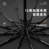 Automatic 12 Bone Umbrella Log Handle Sunny Umbrella Men's Folding Umbrella Brush Umbrella Plus Umbrella