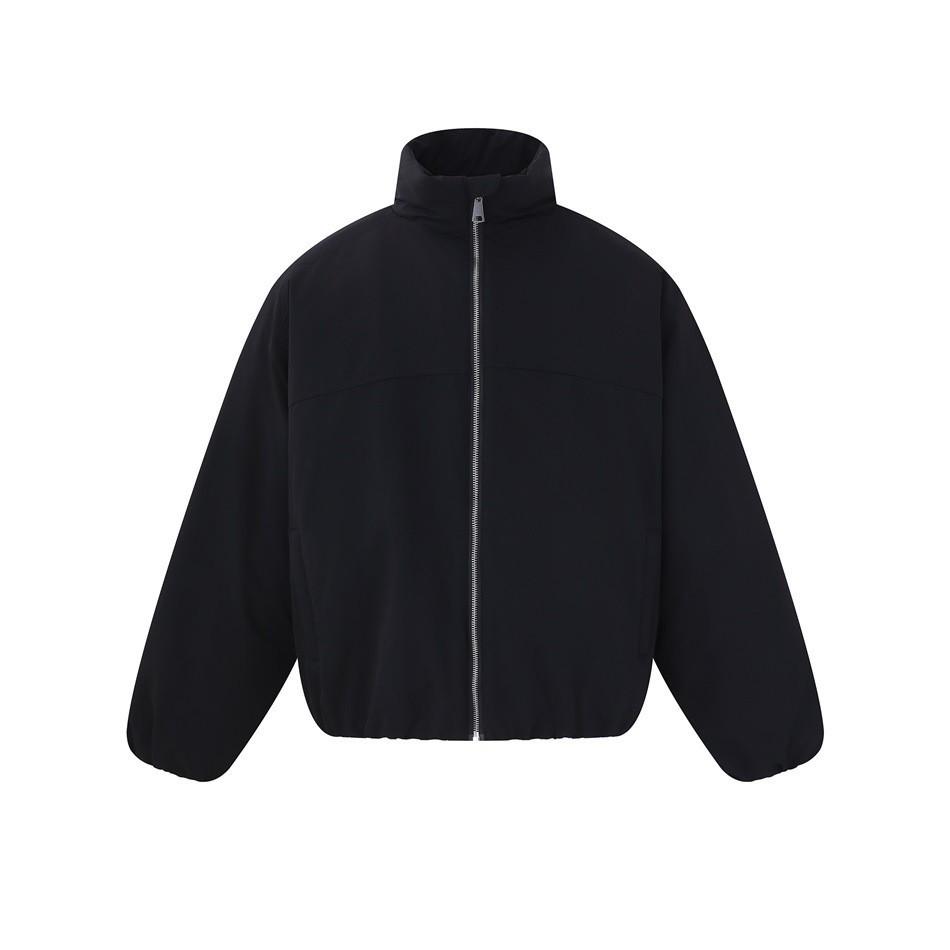 FORN3 Herren Trendige Stehkragen Winterjacke N1717 - Warm, Locker geschnitten, Arbeitskleidungs-Stil.