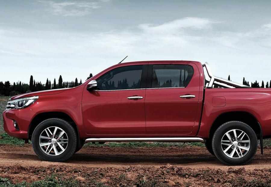 

Окантовка окон (4 шт, нерж) для Toyota Hilux 2015- гг