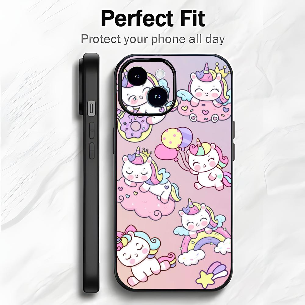 Cute Baby Unicorn Phone Case Phone Case Soft Packaging Lightweight For iPhone17 16 15 14 13ProMax
