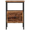 Nightstand with Rustic Wood Look 34 X 36 X 50 Cm Engineered Wood