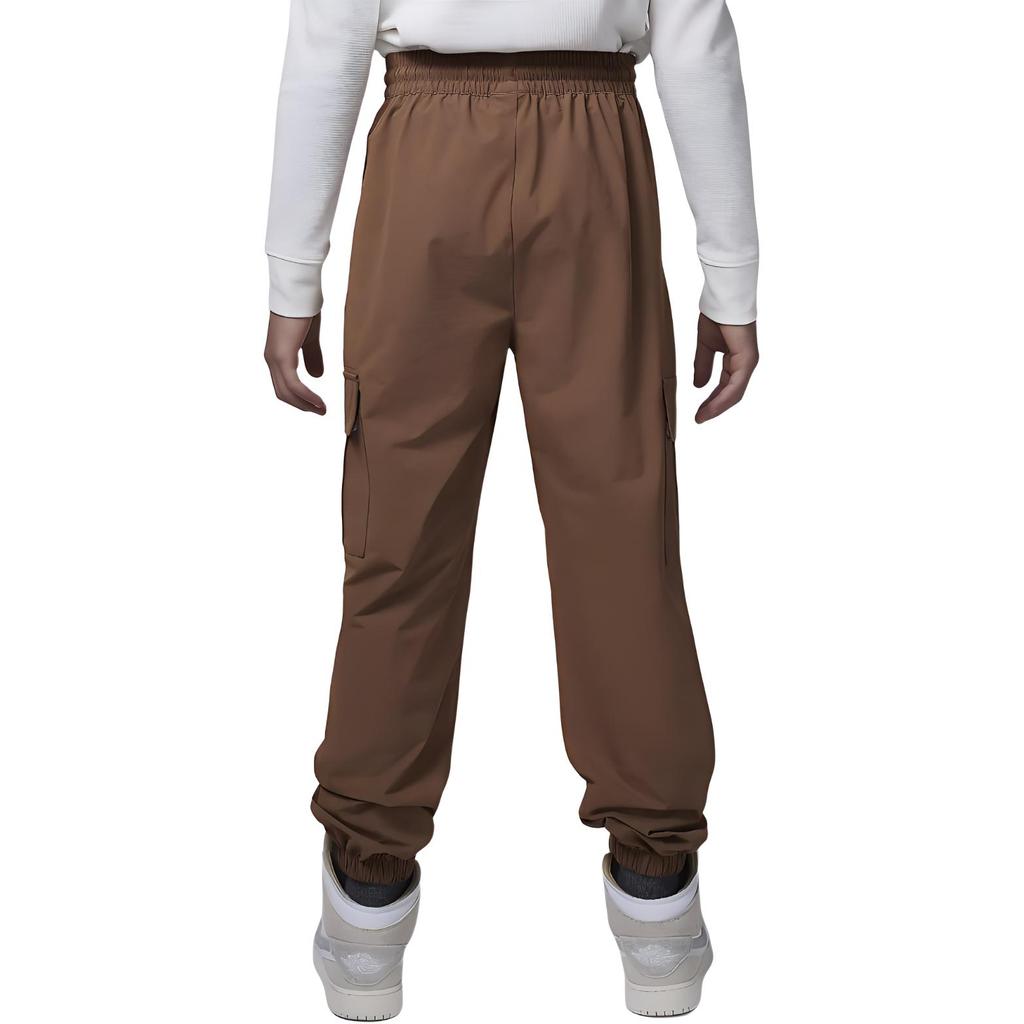 Nike Solid Color Simple Double Pocket Cargo Pants Kids bottoms Dark-Brown HQ7106-258