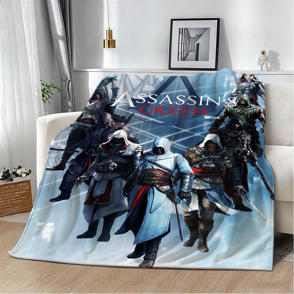 A-Assassins C-Creed Classic Game Flannel Blanket Soft Throw Blanket Art For Home Decor Bedroom Bed Sofa Picnic Fans Gifts