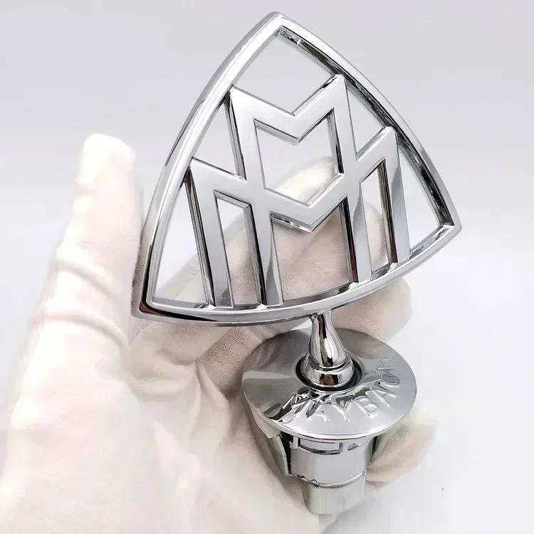 1Pcs Car Star Logo Hood Badge Front Metal EmblemFor Mercedes Benz Maybach C E S Class W204 W205 W212 W213 W211 W220 W222 W223