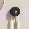 UV Toothbrush Sanitizer 2 Slots USB Rechargeable No Drilling Portable Home Travel Bathroom Wall Mounted Electric Toothbrush Holder Cleaner