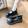 French Mary Jane Shoes Women's 2025 Spring and Autumn New Pearl Bow Girl Single Shoes Thick Heel Fairy Style Loafers