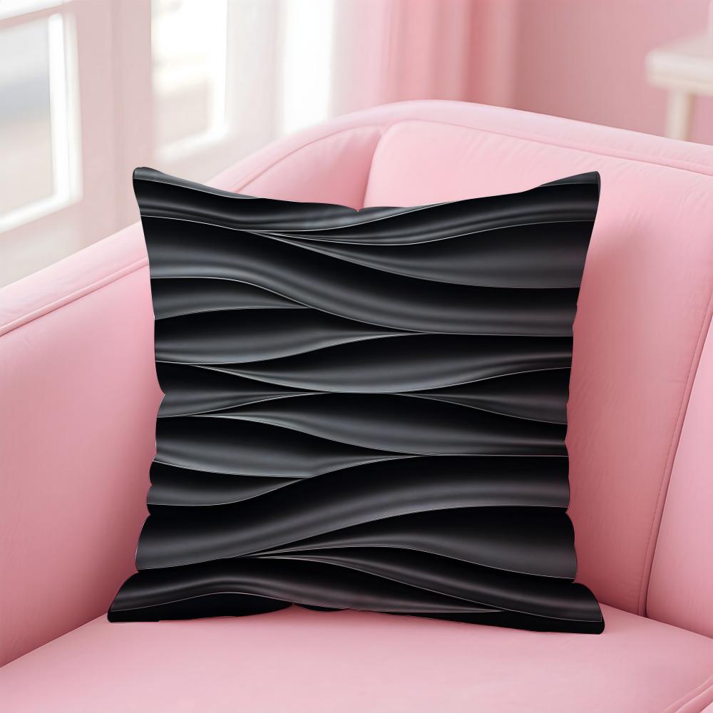 Leather Texture Cushion Cover Comfortable Reversible Pillow Cover Ideal for Car Sofa Bedroom  Beyond