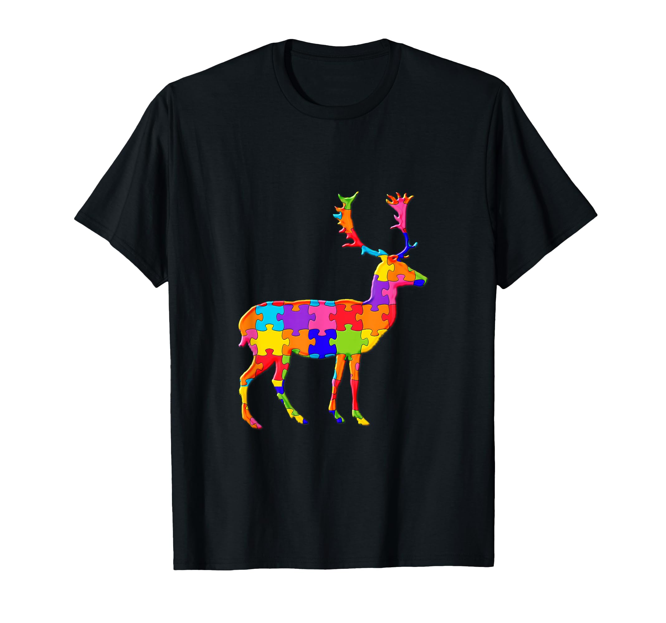 

Reindeer Deer Jigsaw Puzzle Autism Puzzle T-Shirt