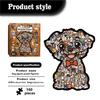 Fun Dog Set Wooden Puzzle Ornament Puzzle Game Toy High-End Edition 160Pcs Puzzle