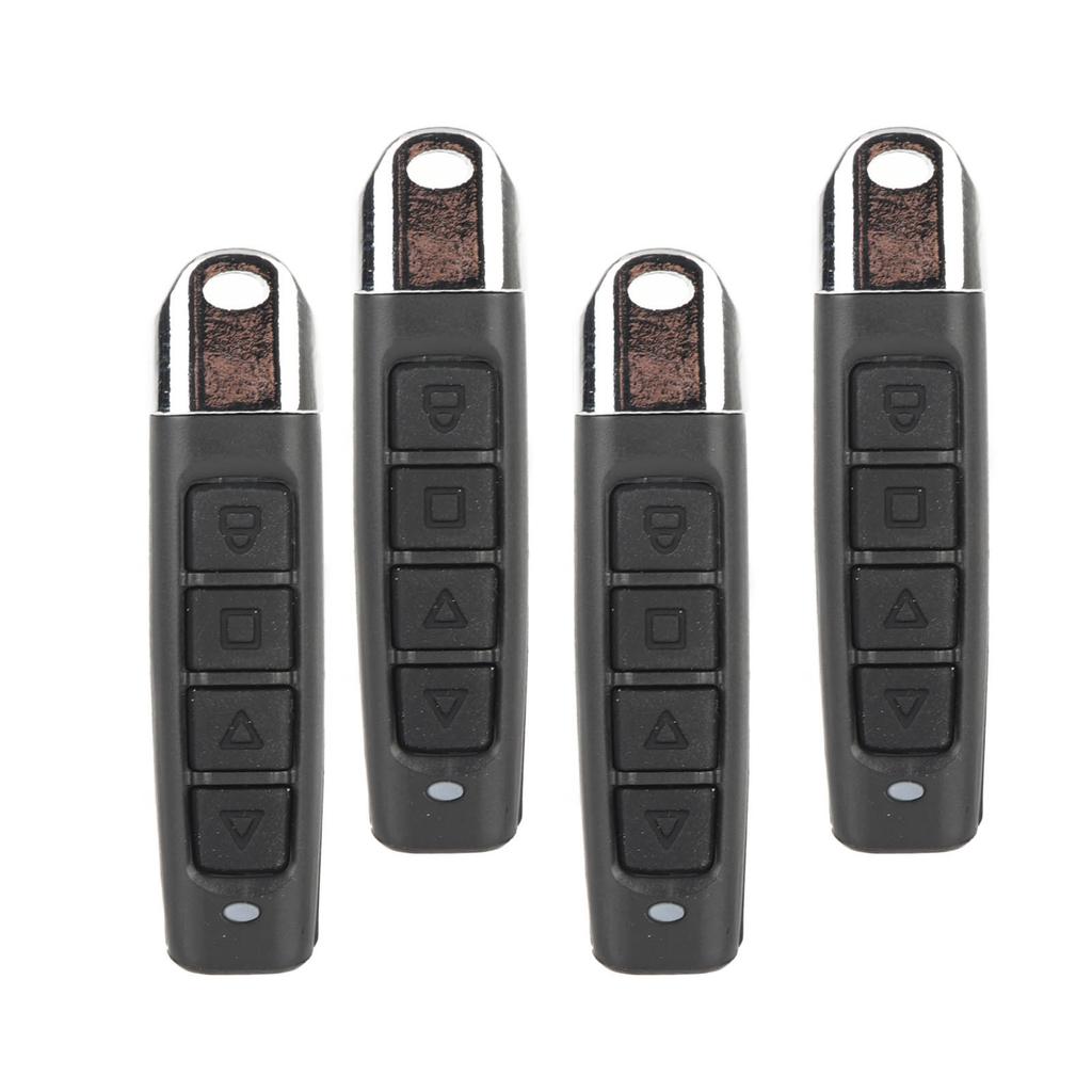 4PCS Cloning Remote Control Key Fob 433MHz 4 Channel Electric Garage Door Remote Control for