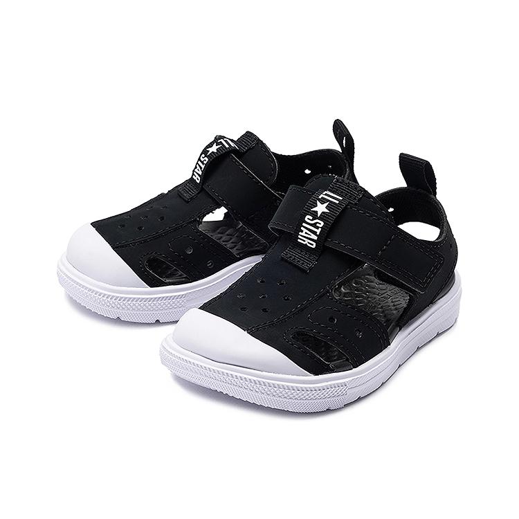 Converse Chuck Taylor Utility Sandal EasyOn TD Black White Baby Sneakers A12156C