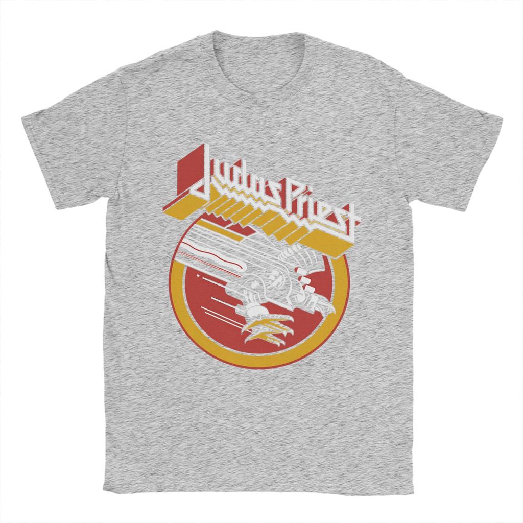 British Metal Judas Priest T Shirt Summer  Harajuku TShirts Couple Cotton O Neck Oversize Top Tees Short Sleeve Vintage Tops