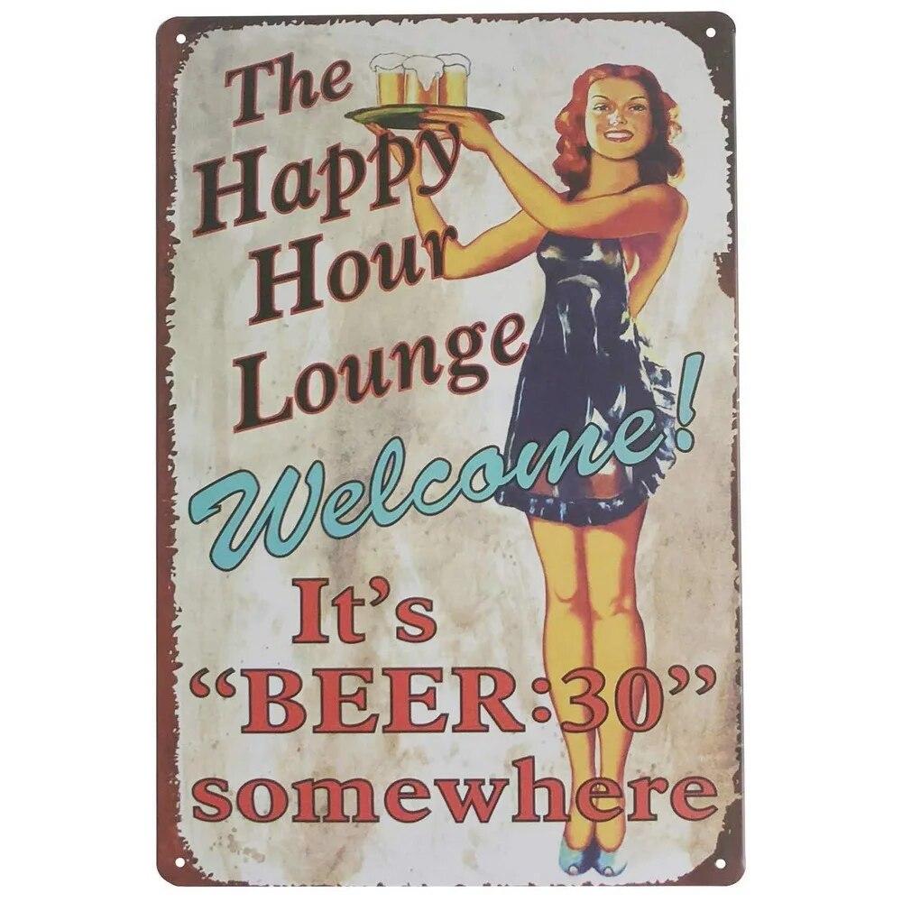 Vintage Miller High Life Beer Cup Metal Tin Signs Posters Plate Wall Decor for Home Bars Garage Cafe Clubs Retro Posters Plaque