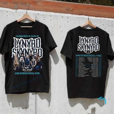 Świętowanie 50 Lat Lynyrd Skynyrd 2026 Koszulka Prezent dla Fanów Wszystkie Rozmiary S-4XL