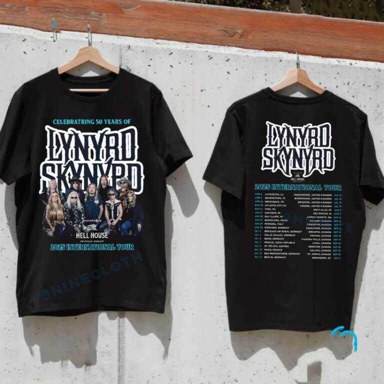 Celebrating 50 Years Of Lynyrd Skynyrd 2026 T-shirt Gift for Fans All Size S-4XL L