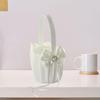 Elegant Wedding Flowers Basket with Handle Fruit Candy Container for Decor