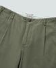 Pilpeu One-Tuck Herringbone Washed High Waist Pants (Khaki)