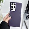 Suitable for Samsung S23ultra Metal Lens Ring Mobile Phone Case S23plus Oil-sprayed Skin Sensing S22 Solid Color Protective Case