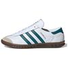 Originals Hamburg Wygodne Wszechstronne Niskie Buty Skate'owe Unisex Trampki Białe Zielone JH8562