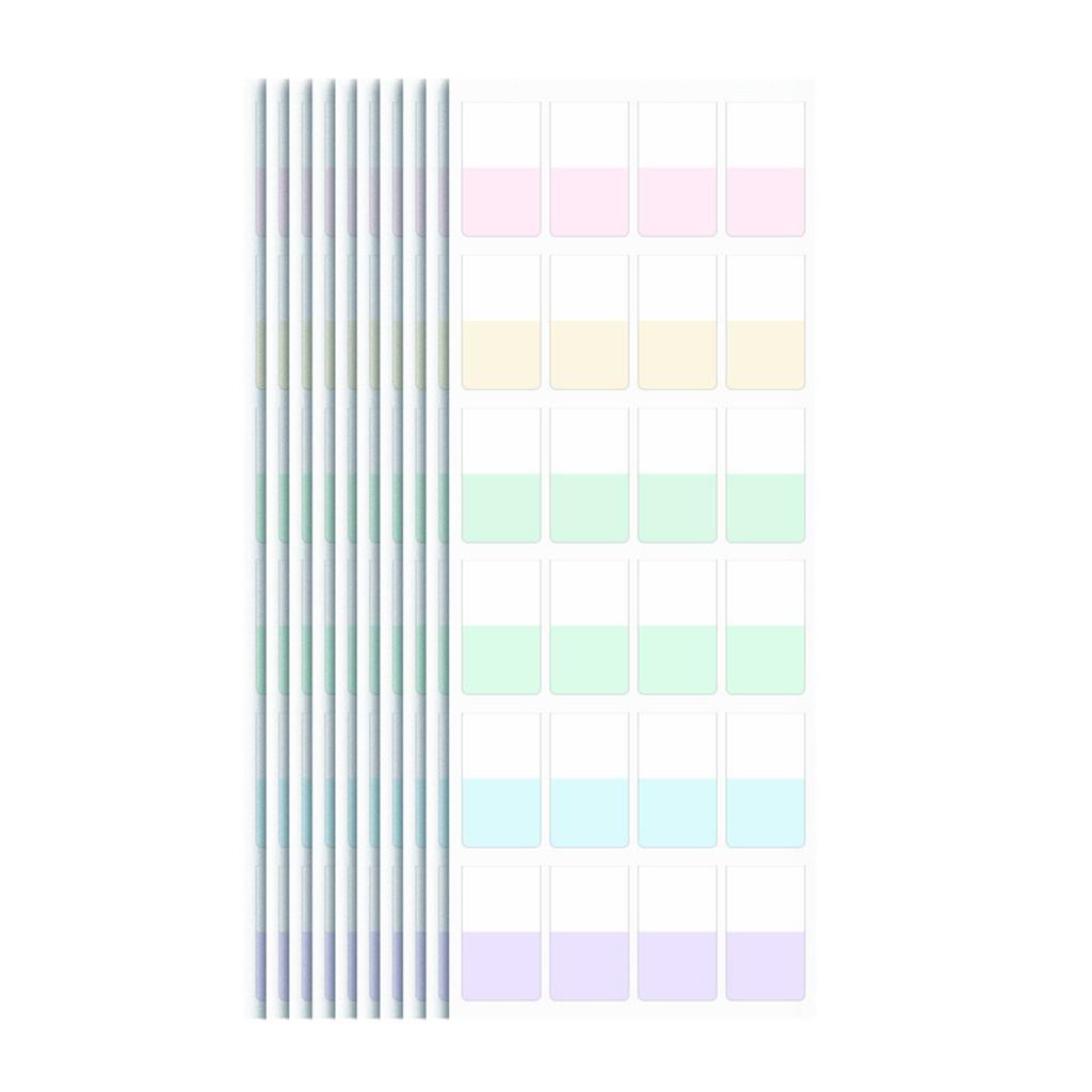 10 Pcs Sticky Notes Page Markers Practical Reading Tabs Self-adhesive Sticky Index Tabs for Books Bookmarks Binders