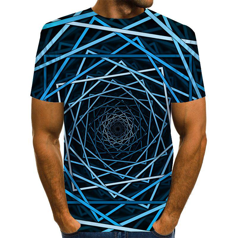 Vibrant Funny Hypnosis 3d T-shirt For Men And Women With Soft Casual Short Sleeves