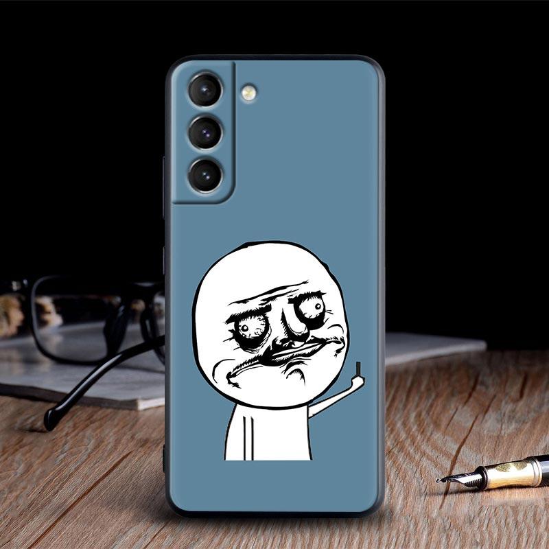Funny Man Middle Finger Silicone Case For Samsung Galaxy S23 Ultra S24 5G S21 S20 FE Cover For Galaxy S22 S23 S24 S10 Plus Cases