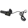 Acelerador de Manillar para Bicicleta Eléctrica con Pantalla LCD para Velocidad y Voltaje Longitud del Cable 170cm Se Adapta a Sistemas de 36/48/60/72V Incluye Par