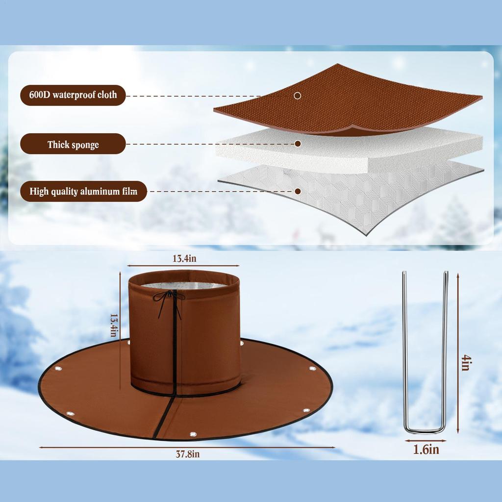 Palm Tree Root Cover Trunk Frost Barrier Guard Plant Root Frost Protection For Winter Outdoor Backyard Lawn Garden Landscape