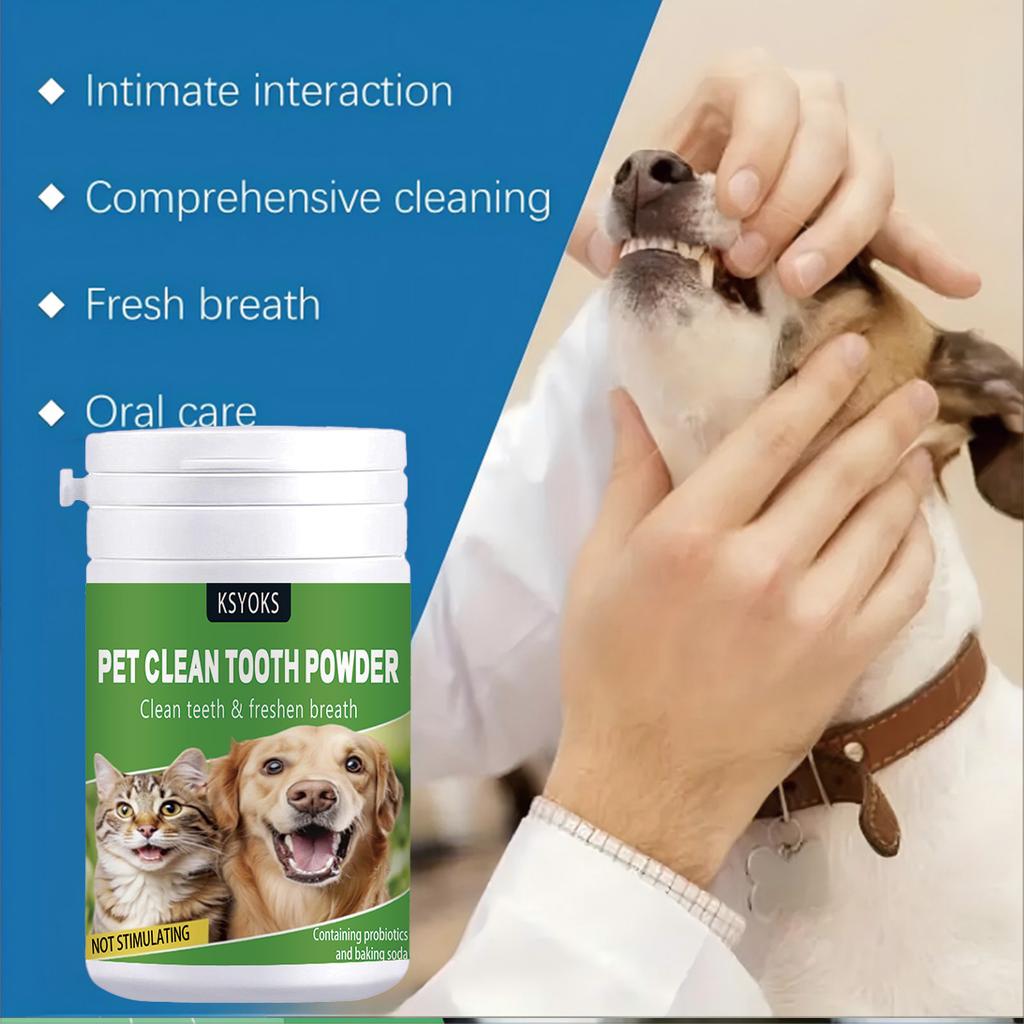 Pet Tooth Powder Can Improve Tooth Cleanliness and Provide Delicate Cleaning